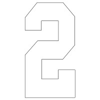 block font number two
